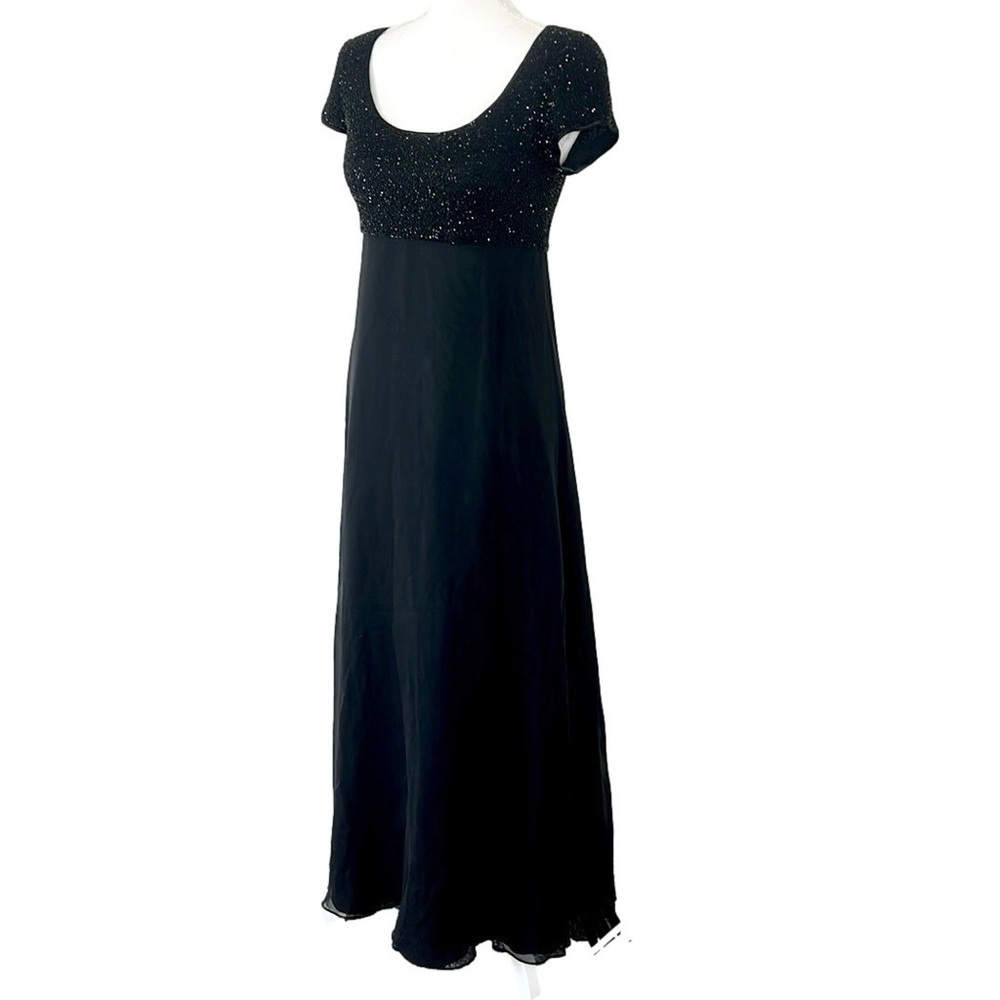 Vintage Bieff Basix Beaded 100% Silk Gown